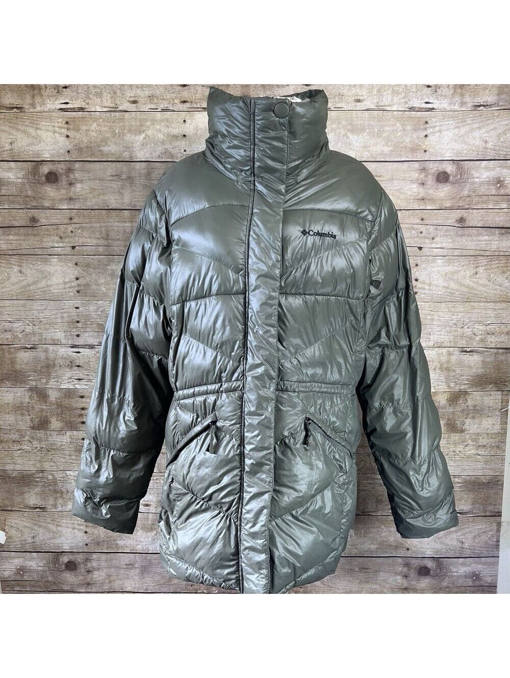 Columbia Women's Puffer Jacket in Olive Green, Size Extra Large